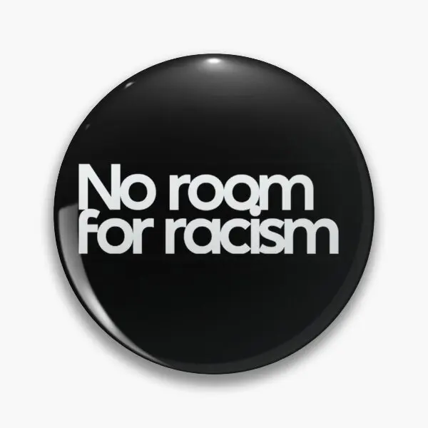 No Room For Racism  Soft Button Pin Cute Creative Clothes Collar Hat Lover Gift Jewelry Brooch Metal Cartoon Badge Funny