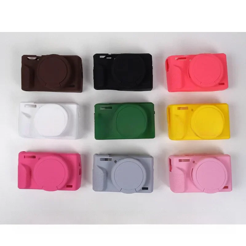 Силиконовый чехол Armor Skin Case Body Cover для Canon g7x2 g7x3 Mark II Сумка для камеры Защитный чехол от падения + бесплатная закаленная пленка