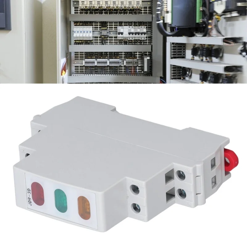 

Световой индикатор на DIN-рейку, красный, желтый, зеленый, светодиодный индикатор для контактора магнитного стартера, переменный ток, 230 В постоянного тока