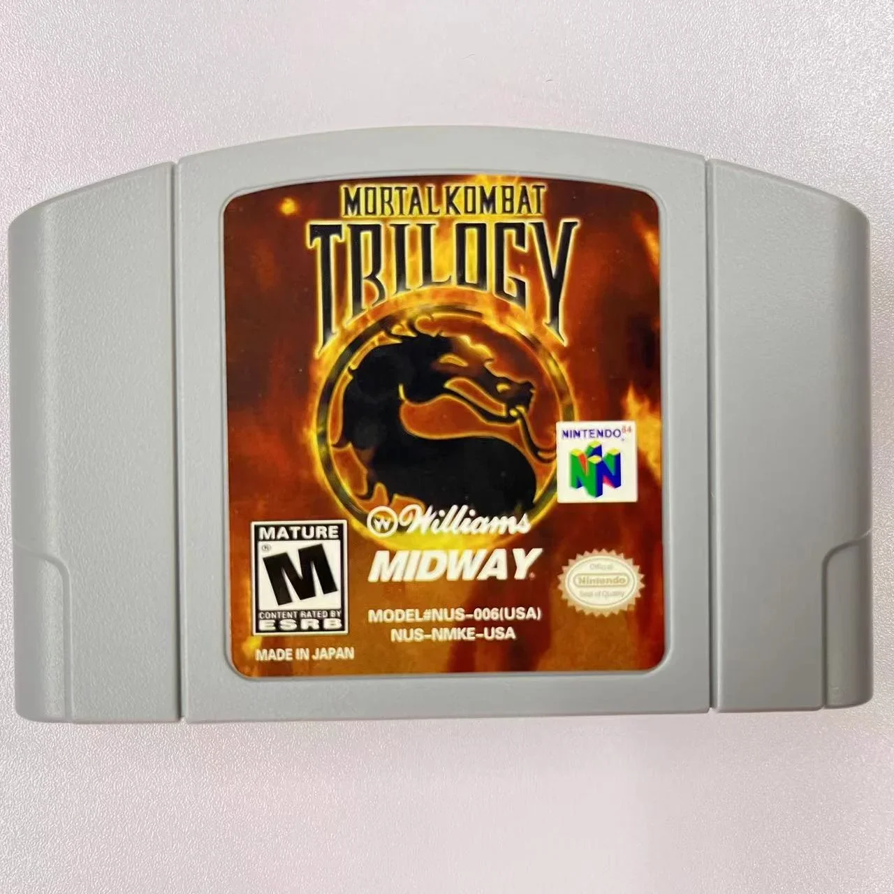 

Игровая карта N64 Mortal Kombat 4 Mortal Kombat Trilogy, картридж для видеоигр, версия США, 64-битный консольный видеокартридж, подарок