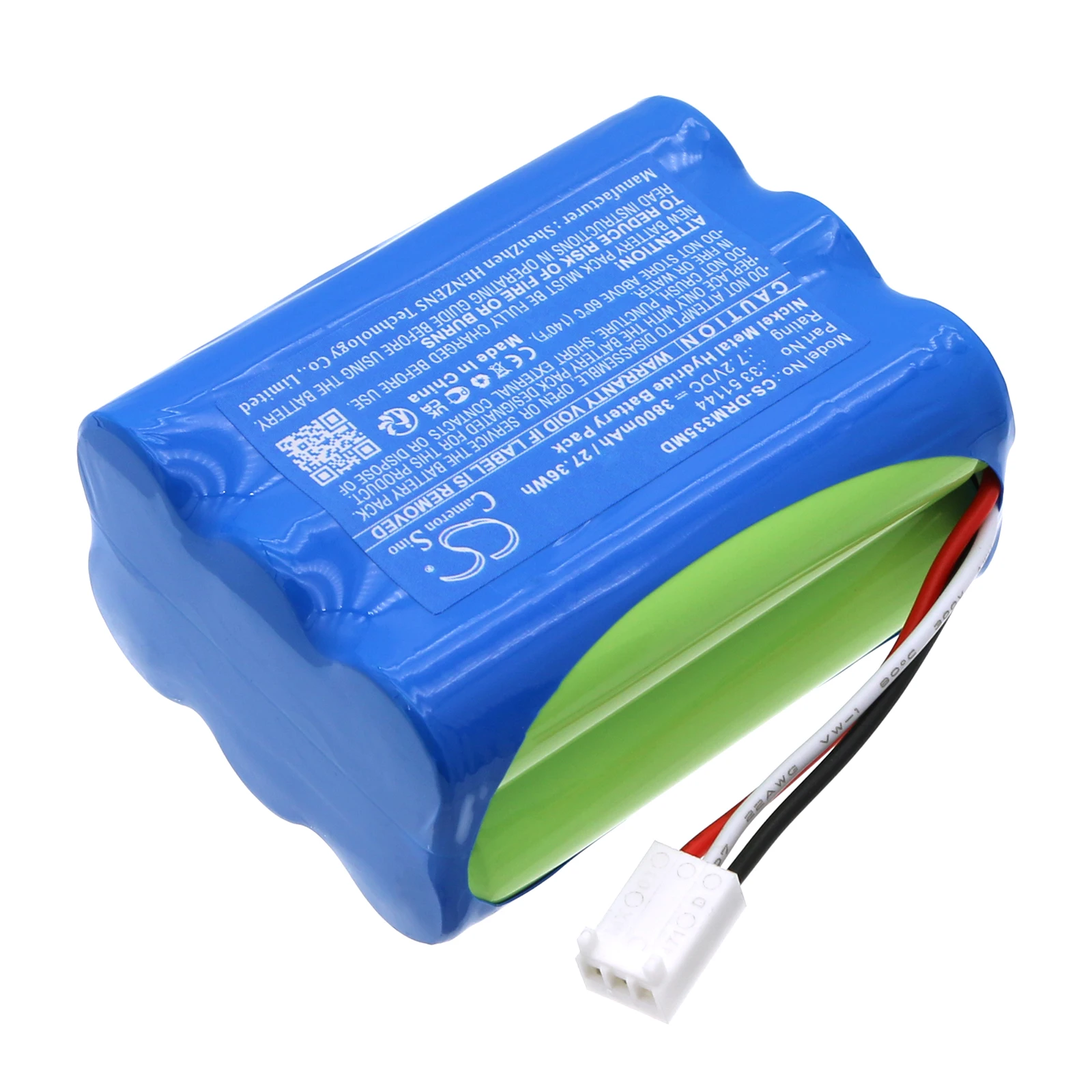 Drager pss、merlin 33、51144、3800mah、27.36whのcs交換用バッテリー