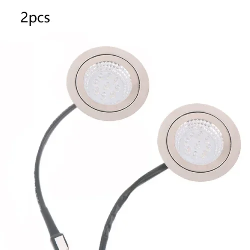 

2 Pcs 12V Kitchen Range Hood Integrated Stove Light LED White Light Lamp LED Integrated Stove Round Lamp Range Hood Accessories
