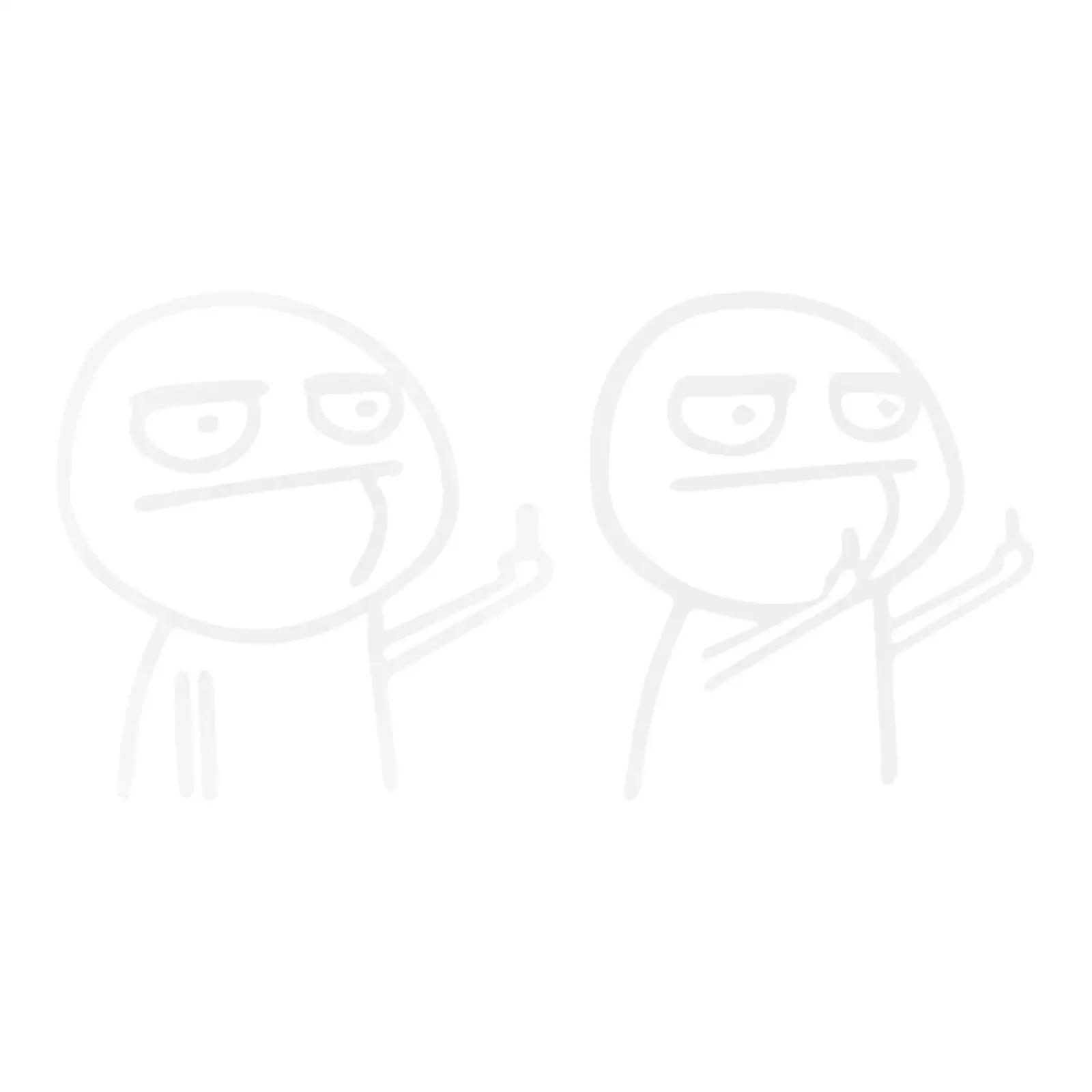 

Car Decorative Decal for Truck SUV Sedan Suvs Cartoon Funny Meme Middle Finger Vinyl Decal Sticker Motorcycle Car Sticker