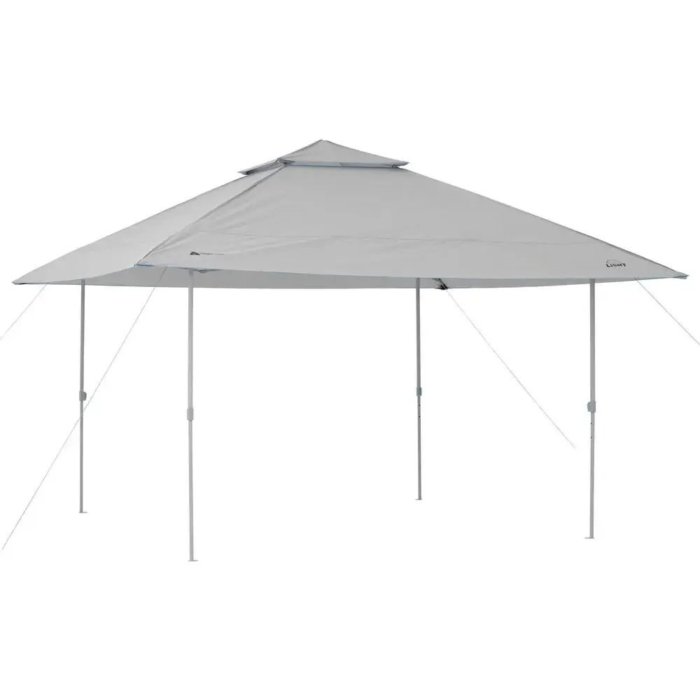 Lighted Instant Canopy with Roof Vents 13'x13' UV Protection LED Lighting Steel Frame Portable Bag Outdoor Shade Barbecue Canopy