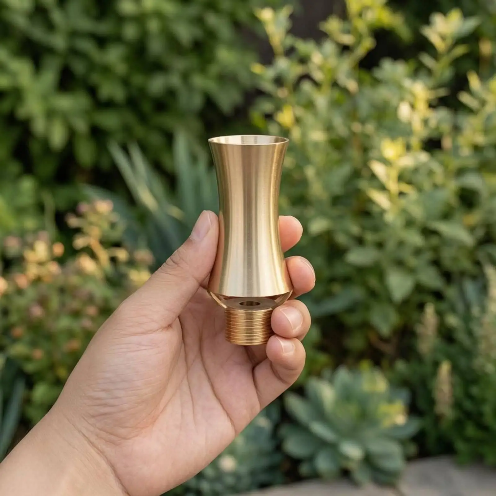 Snow Water Feature Nozzle Directional Brass Water Feature Nozzle Gold-Colored