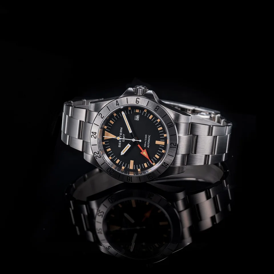 SEESTERN GMT Retro Watch for Men NH34 Automatic Movement