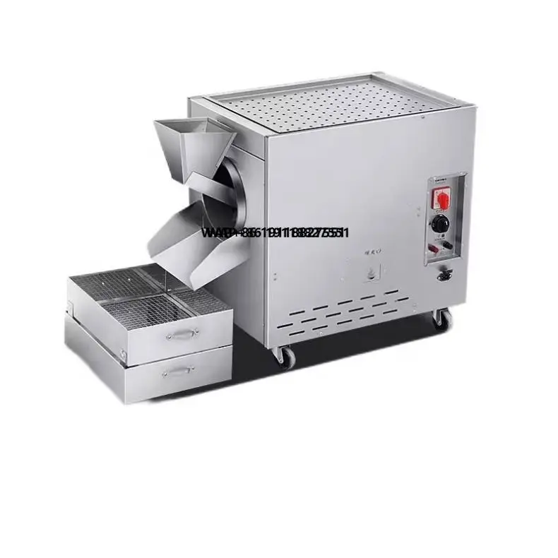 

Автоматическая машина для обжарки орехов, новая, газовая или электрическая, для жарки кукурузных орехов, арахиса, семян