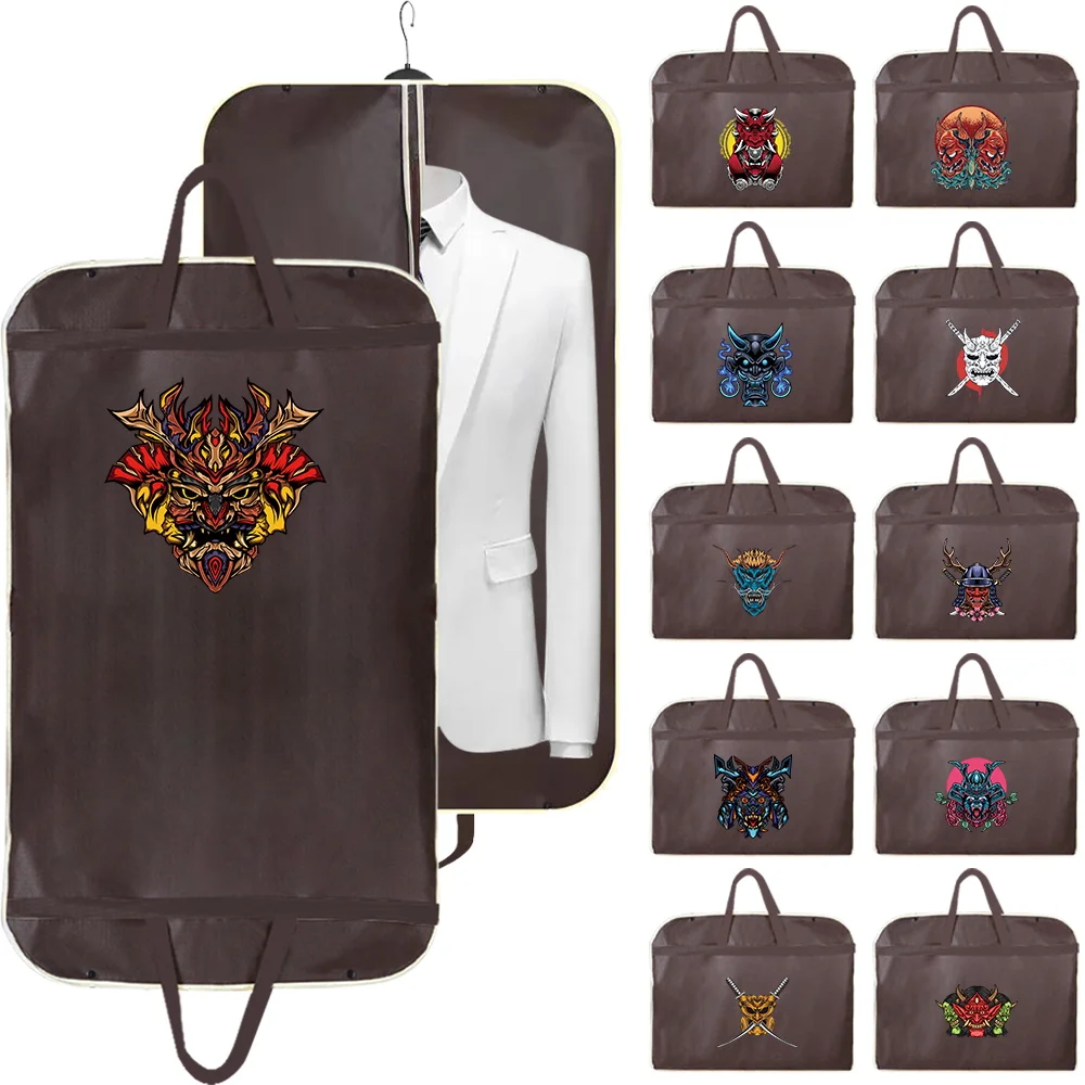 

Clothing Dust Covers Wedding Dress Cover Monster Print Dustproof Suit Coat Protector Hanging Garment Bags Clothes Organizer 2024