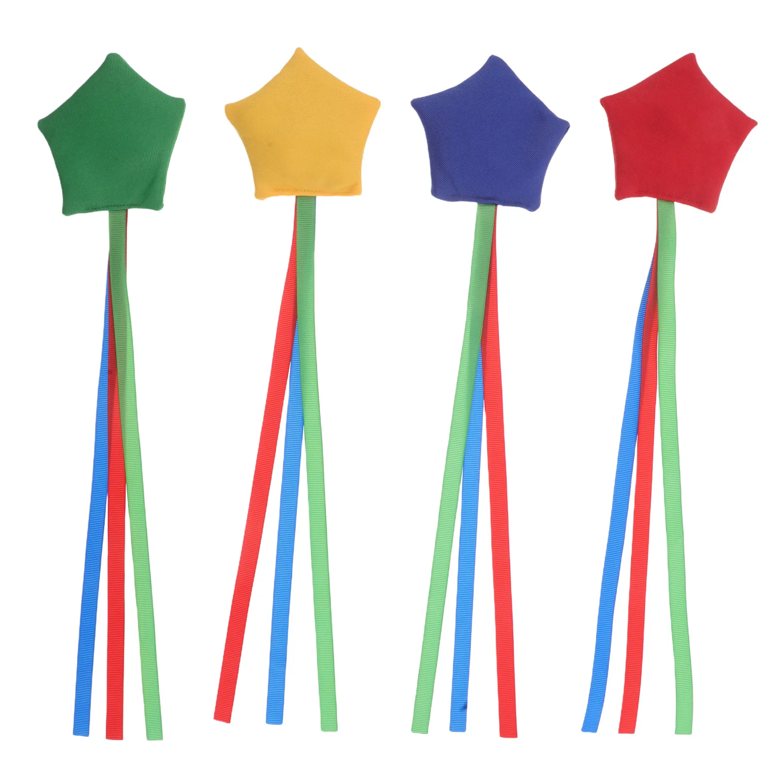 4pcs Star Shape Bean Bag Toss Set Colorful Lightweight Tossing For Kids Outdoor Indoor Family Party Activity Durable Fabric