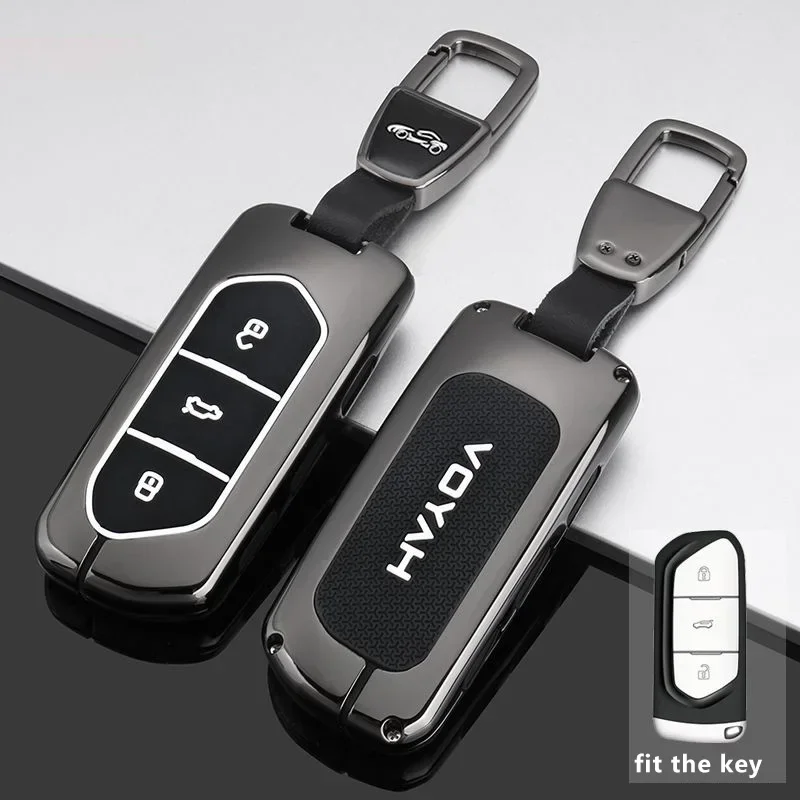 for Voyah Free Dreamer 2024 2023 2025 Zinc Alloy Silicone Key Case Remote Keychain Bag Shell 360° Full Cover Car Accessories