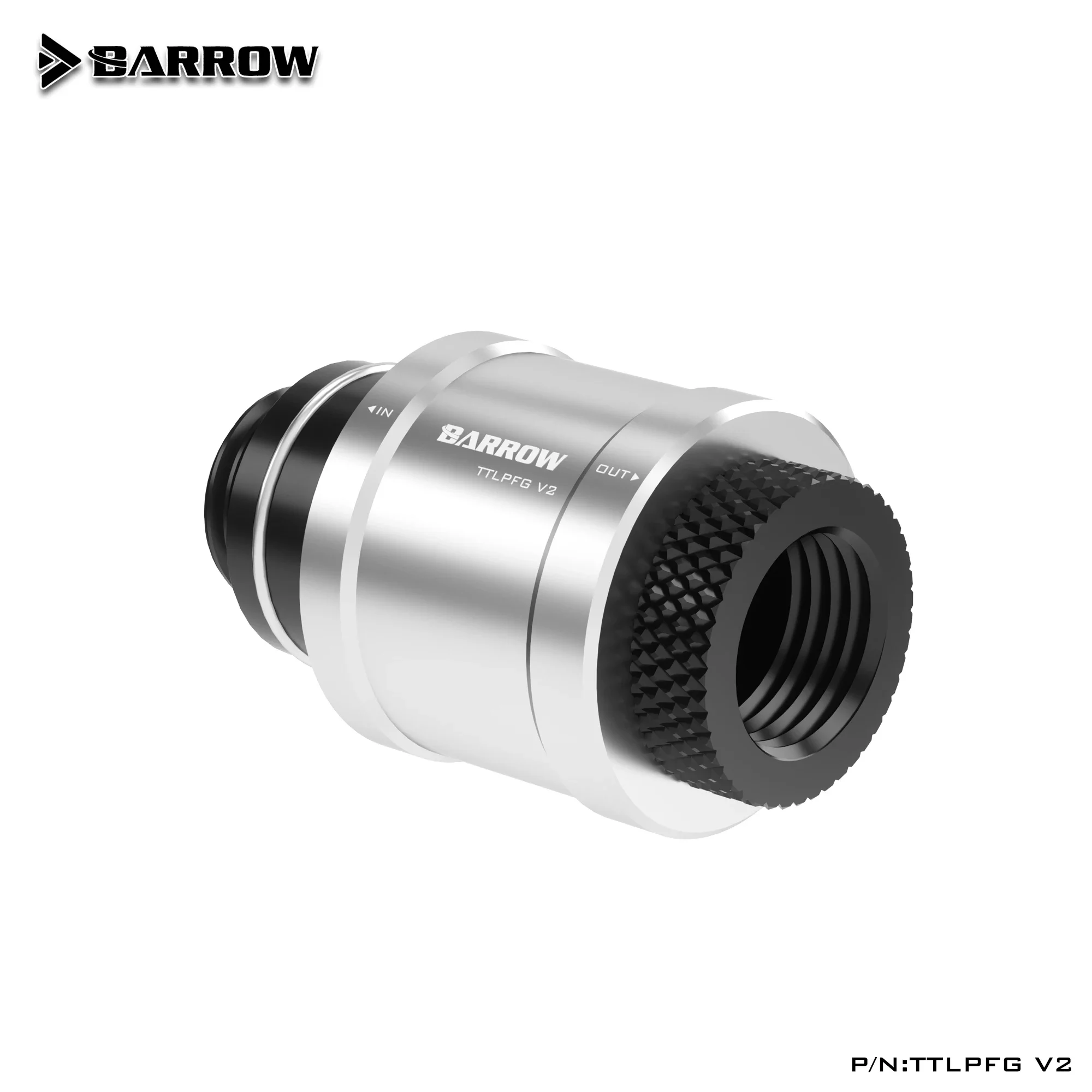 

Barrow G1/4 "ручной плоский кнопочный клапан, фитинг для мужского и женского запорного клапана, переключатель воды для системы водяного охлаждения компьютера