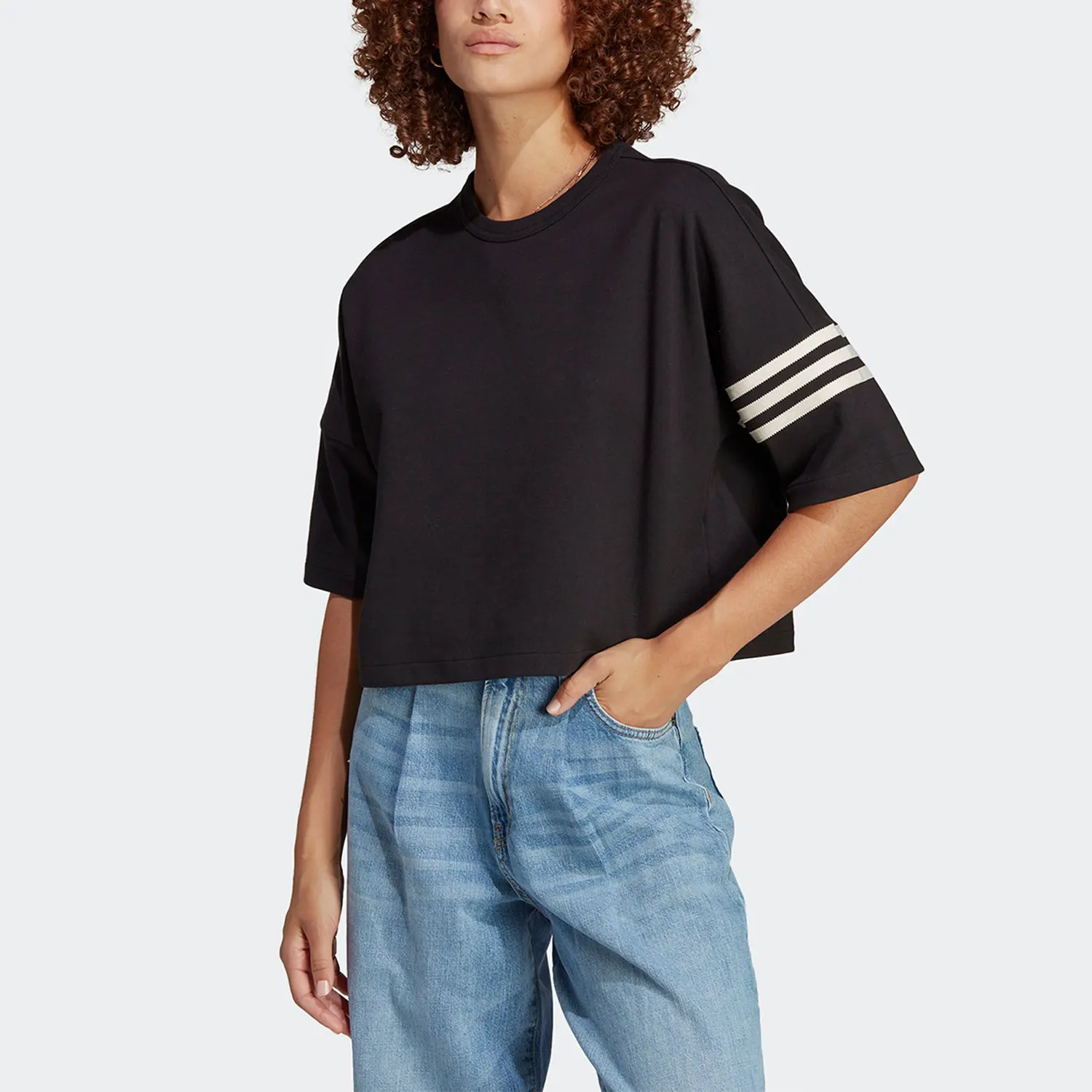 

Adidas genuine clover summer women's sports and leisure round neck short sleeved IB7310