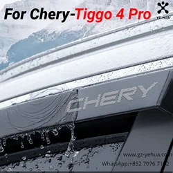 For Chery Tiggo 4 Pro 2020 2023 Car Windows Visor Rain Eyebrow Rainproof Board Automobiles Parts  Accesorios Para Auto Tools