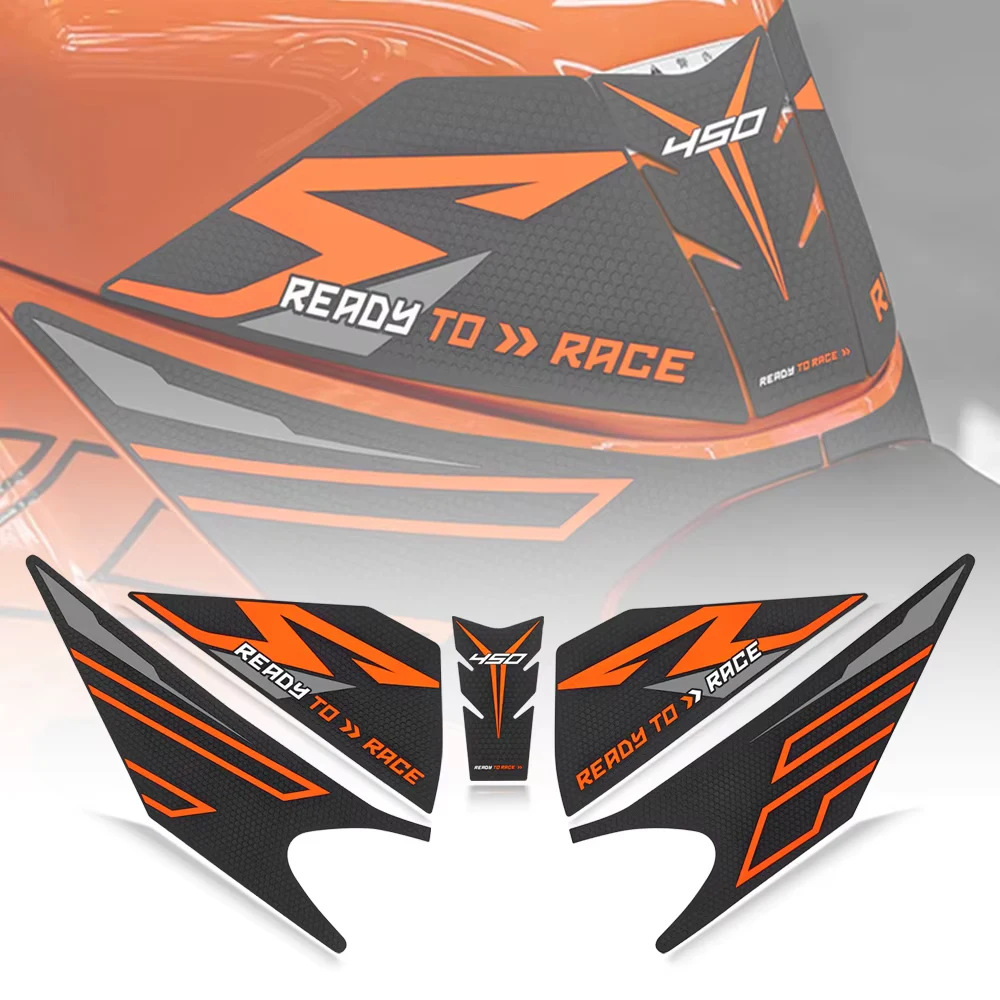 For KTM 450RC RC450 2026 Motorcycle Accessories Rubber Gas Tank Decoration And Protection Thicken Decals Fuel Tank Stickers Kits