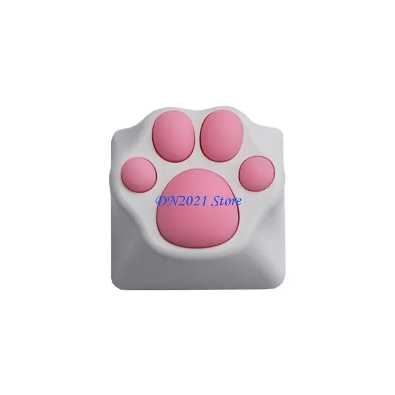 

F3KE АБС-пластик и силикон Paw Keycap Cats Paw Клавиатура для чехла для клавиш C