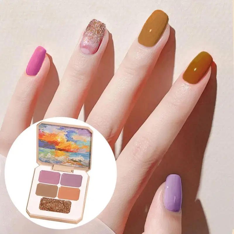 Solid Gel conjunto de esmaltes, creme sólido, arte design para manicure, salão de unhas profissional, DIY em casa