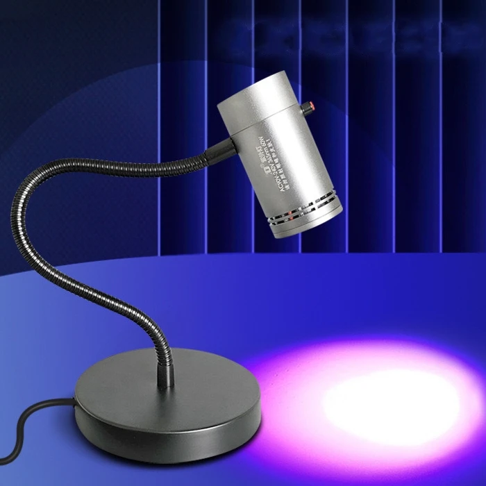 Energy Dimmable UV LED Desk Lamp 60W 395nm Strong UV Spot Light LED Dryer Curing Lamps For PCB Welding Green Oil Curing Lights
