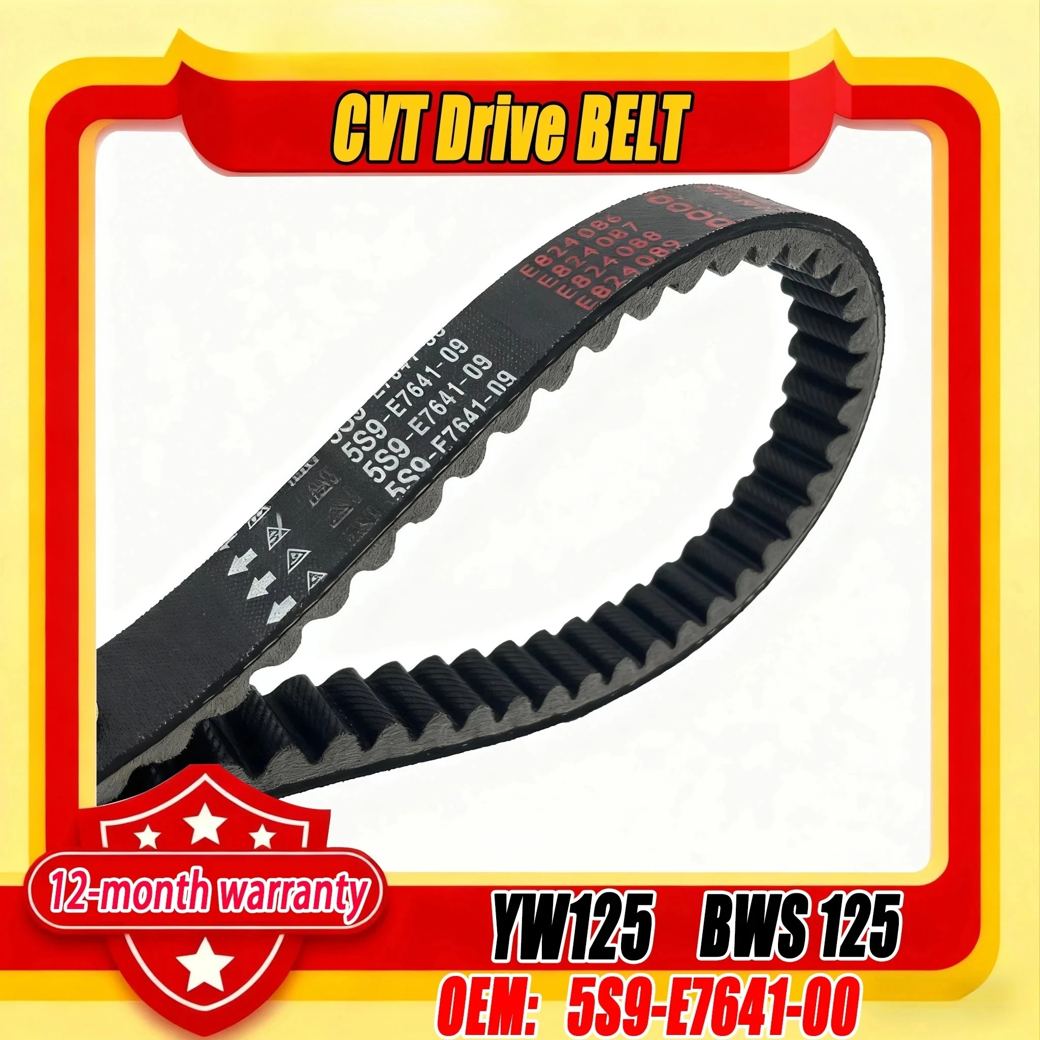 5S9-E7641-00 WHB High Quality Motorcycle Drive Belt For Yama-ha YW125 BWS 125 2009-2015 2010 2011 2012 2013 Spare engine parts
