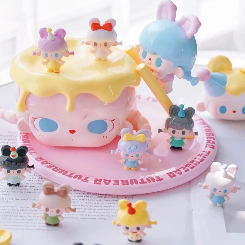 Blind Box Kaninchen Bär Niedliches Mini-Spielzeug Trendiges Spielzeug Kindheit Vergnügungspark Design Schönes Geschenk TUTUBEAR Zweite Generation