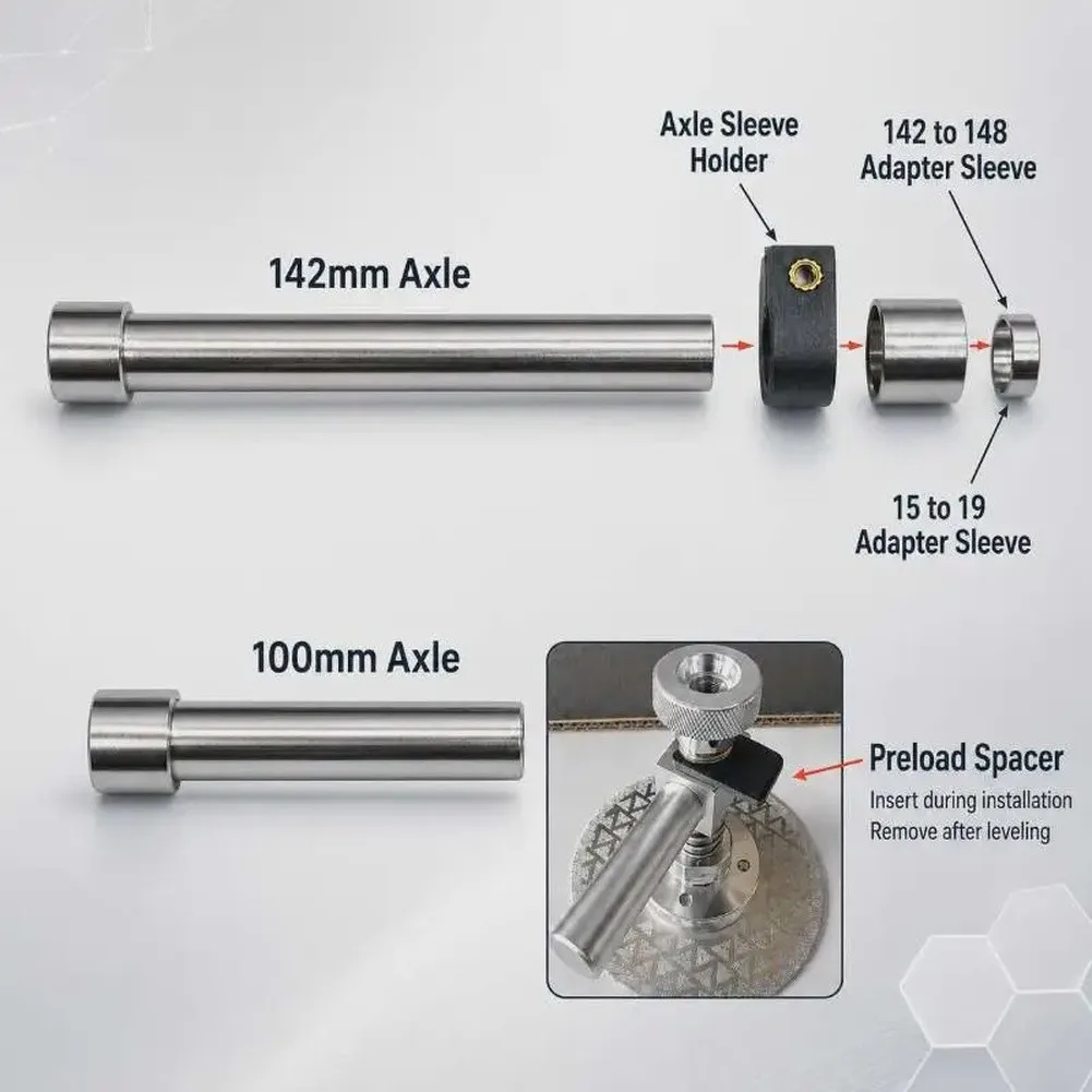 Präzisionswerkzeug zur Einstellung der Bremsbeläge, Gabelbremswerkzeug, silberfarbenes und schwarzes Werkzeug zur Ausrichtung der Bremsbeläge, Konstruktion aus Aluminiumlegierung – Detail 9