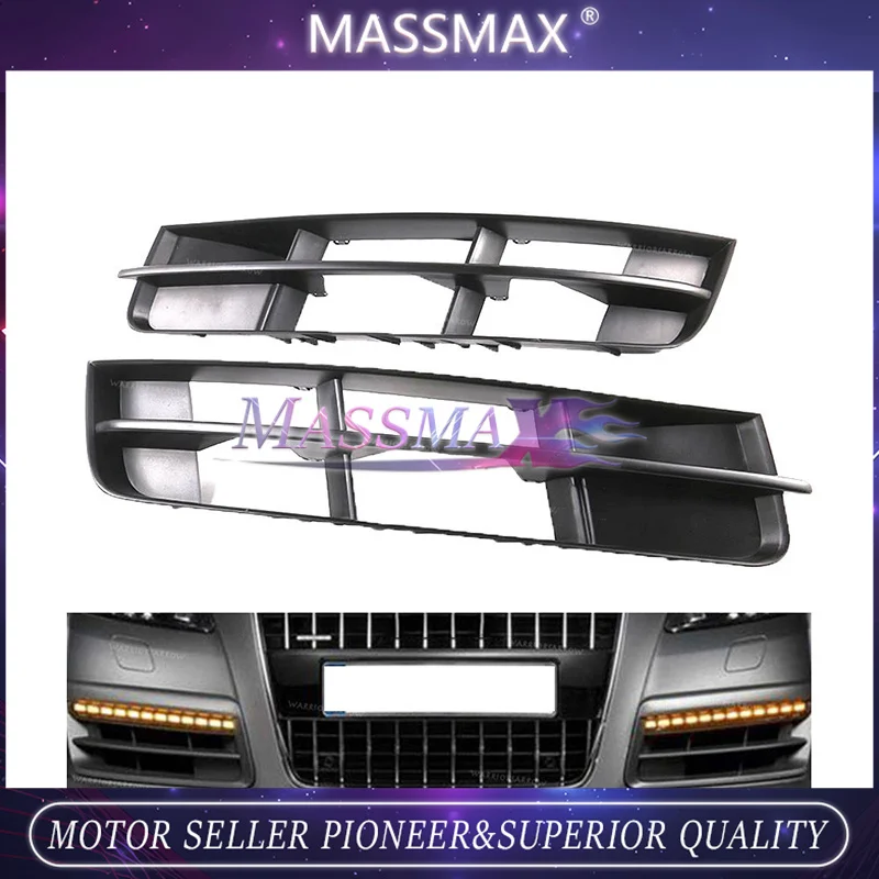 4L0807681B 1 pair Left  Right Front Bumper Turn Signal Lower Grill Grille 4L0807681B 4L0807682B For Audi Q7 4L 2010-2015