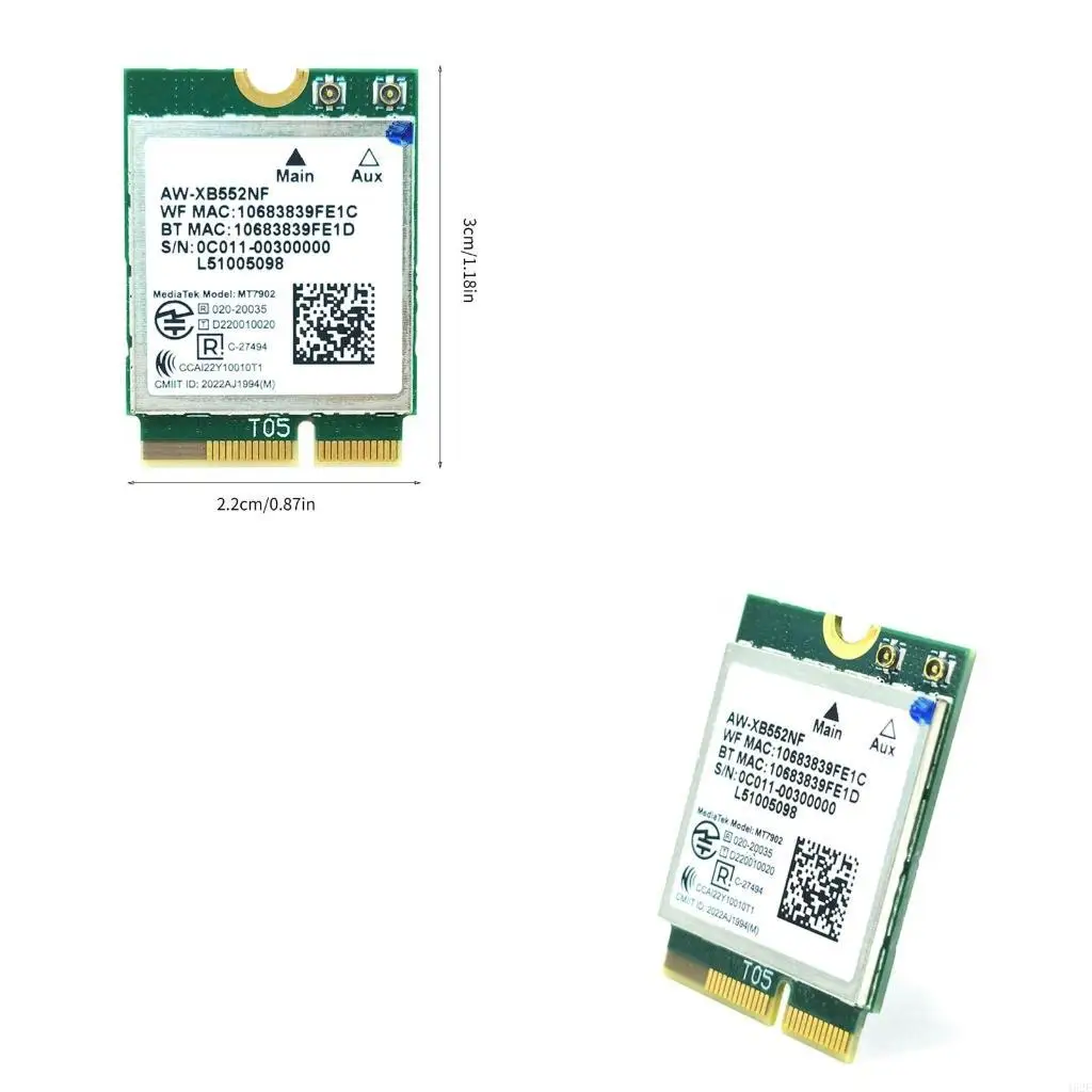 462E WiFi 6E Card MT7902 Highly Integrated Single Chipset 2.4G 6G BT5.2 2400M Fast