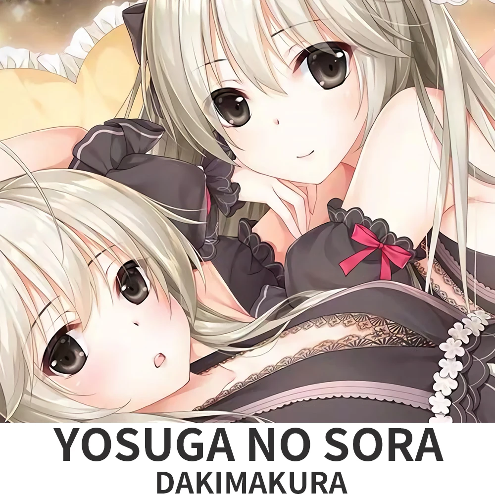 Funda de almohada Dakimakura de Yosuga no Sora, funda de cojín con diseño de Kasugano Sora del anime.