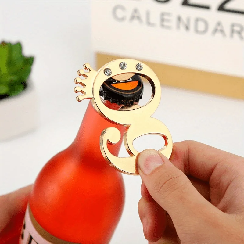 4PCS Crown Bottle Opener for 60th Birthday Gifts for Guests with Packing Box Company Celebration Souvenirs Funny Opener Gifts - view 3