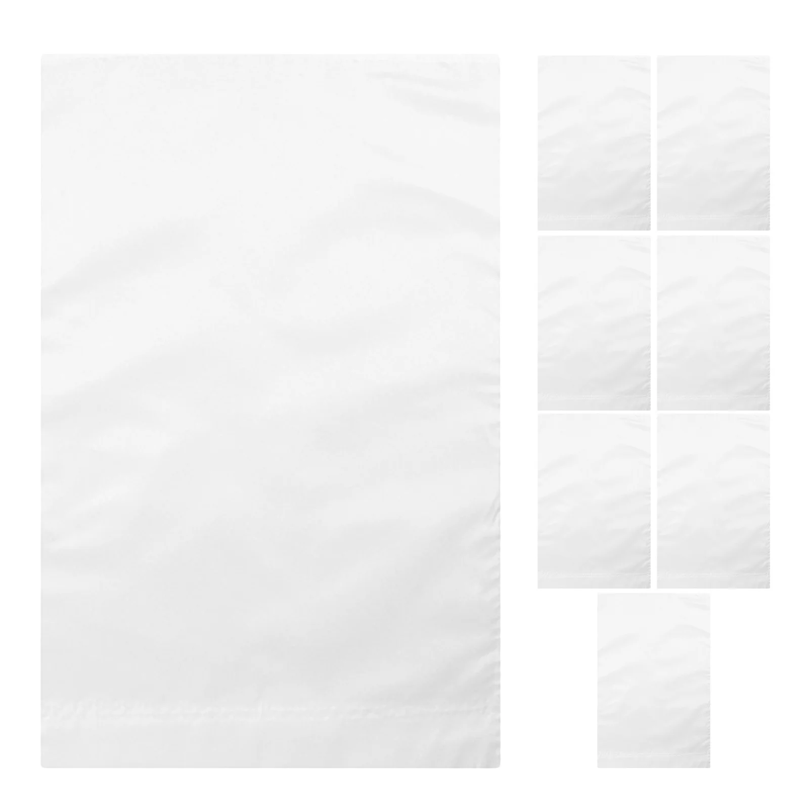 

8Pcs Blank Yard Flag 12x18 Inch White Polyester Garden Banner for Outdoor Lawn Decor DIY Sublimation Flags Backyard Courtyard