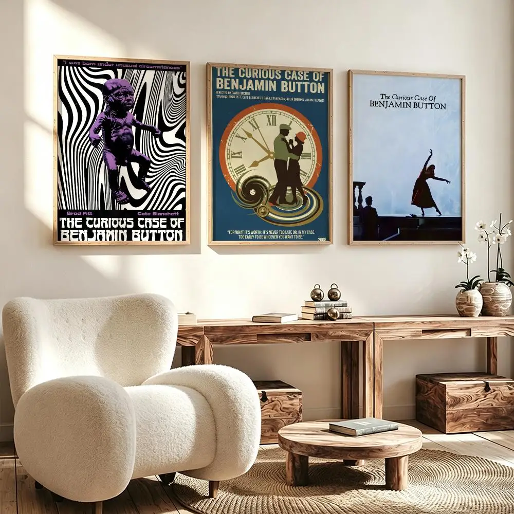 Wall Art Poster Trendy movie The Curious Case of Benjamin Button Poster for Office Home Decor Interior Large Wall Picture Print