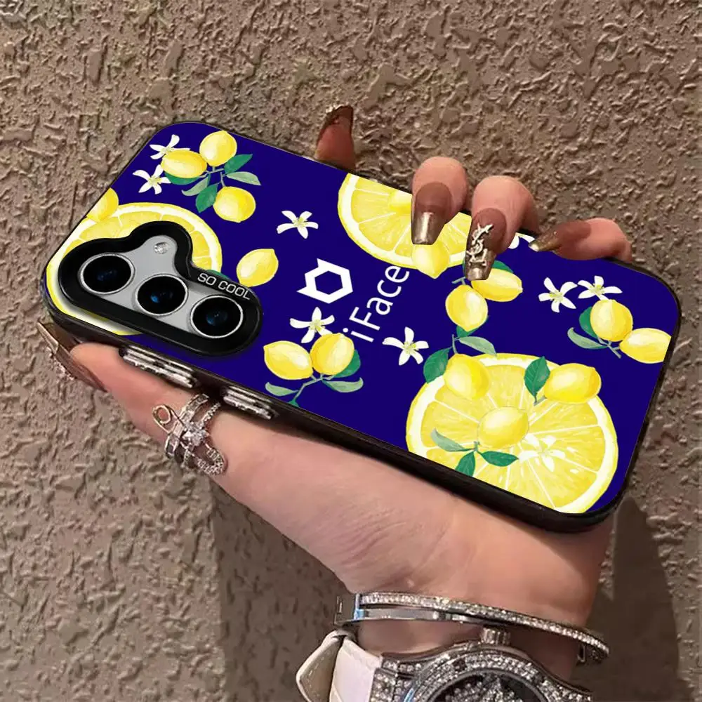 Hamee Designed i-iFace Phone Case IMD Colorful Phone Case Silver Cover Suitable for amsung Galaxy S24 S23 S22 S21 S20 Plus Ultra