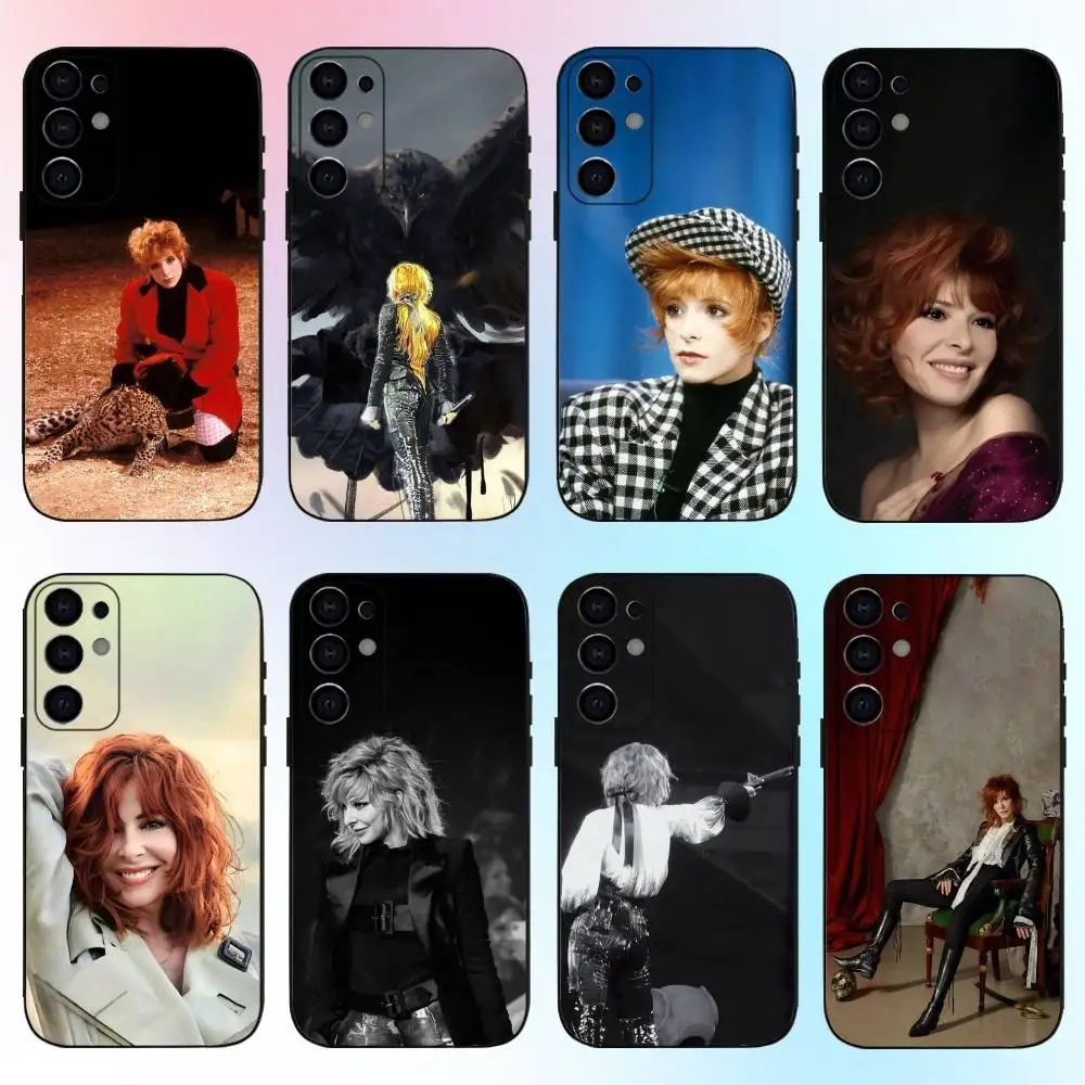 

M-Mylene F-Farmer Phone Case For Samsung S25,S24,S21,S22,S23,S30,Ultra,S20,Plus,Fe,Lite,Note,10,9,5G Black Cover