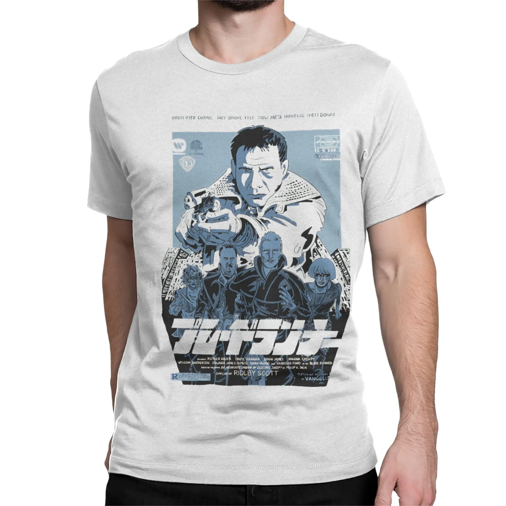 Men Women Blade Runner Poster T Shirts  Pure Cotton Clothes Leisure Short Sleeve Crew Neck Tees Summer T-Shirts