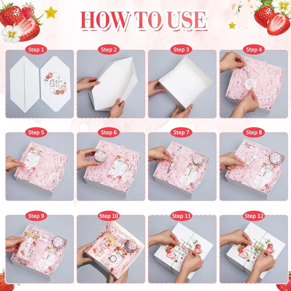 حزمة جائزة استحمام الطفل مكونة من 72 قطعة: أكواب زجاجية وأقلام أحمر الشفاه والشموع وسلاسل المفاتيح والمزيد للهدايا الممتعة #3