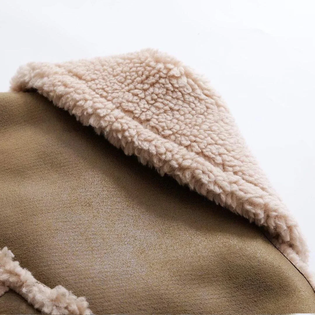 سترة جلدية وفرو بسيطة وعصرية جديدة من KASLEAD، ملابس للدراجات النارية، معطف نسائي بأكمام طويلة وسحاب بأسلوب الشارع