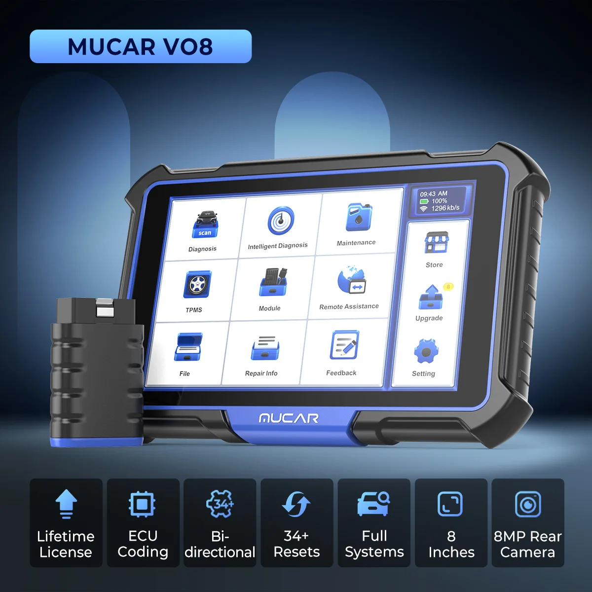 Auto Full System Diagnosis OBD2 Scanner Code Reader Universal Car Fault Diagnostic Instrument Tool for All Cars
