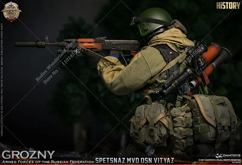 DAMTOYS 78090 1/6スケール スペツナズ MVD VV OSN ヴィタヤズ グロズニー ロシア連邦軍 兵士 男性 アクションフィギュア