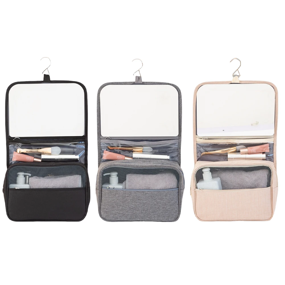 حقيبة مستحضرات تجميل للسفر قابلة للطي، منظم مكياج كبير، حقيبة أدوات الزينة المحمولة، حقيبة أدوات الزينة المقاومة للماء لأدوات الزينة بالحجم الكامل #2