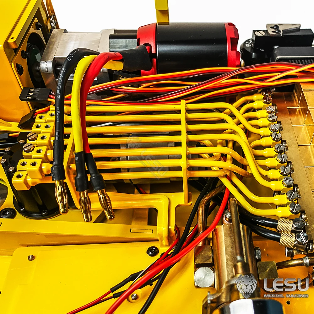 

1/14 Hydraulic RC Excavator AC360 PC360 LESU Metal Electric Digger Black Tracks Light System Painted Assembled Toy Model TH22765