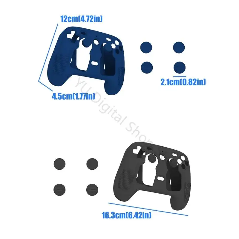 96BA Controller-Schutzhülle für Steam Controller 2 2026 mit strukturierten Griffüberzügen – Detail 6