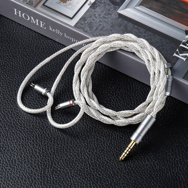 

KBEAR HunYuan IEM Headphones cable 2 core Pure Silver+OCC+Alloy Copper+Silver-plated High-Resolution HiFi Upgrade Cable earphone