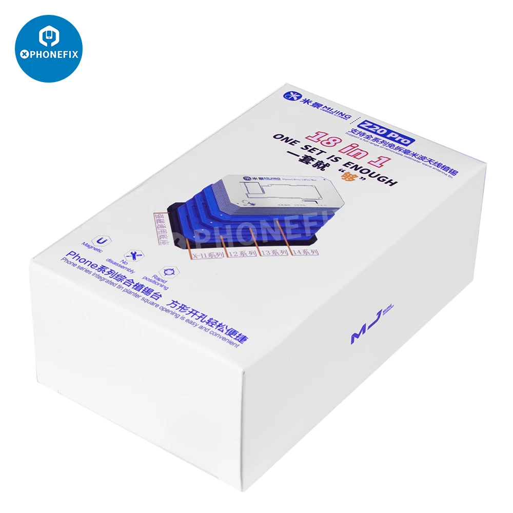 MiJing Z20 Pro 14 Trong 1 Đèn BGA Reballing Hàn Nền Tảng Cho iPhone X-14 Pro Max Lớp Giữa Bo Mạch Chủ Hàn sửa Chữa