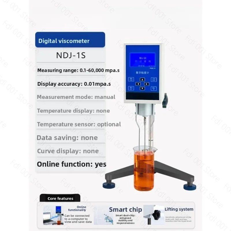High Precision Digital Display Rotary Viscometer Paint Ink Glue Asphalt Viscosity Detection