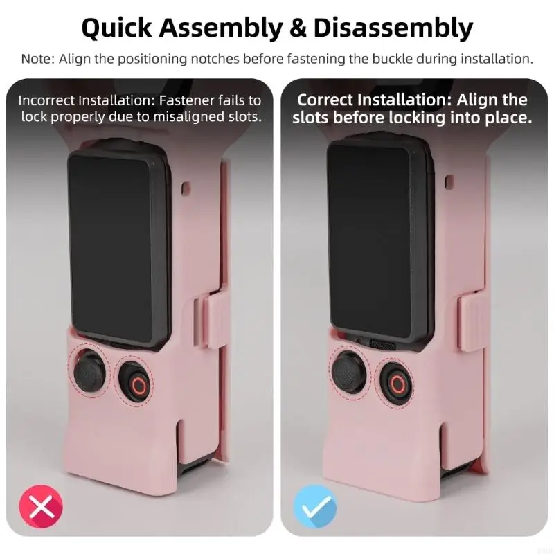 Multicolor Protective Shell Housing For Pocket 4/3 Camera Case Compactly Lightweight Enhances Experience 83CF