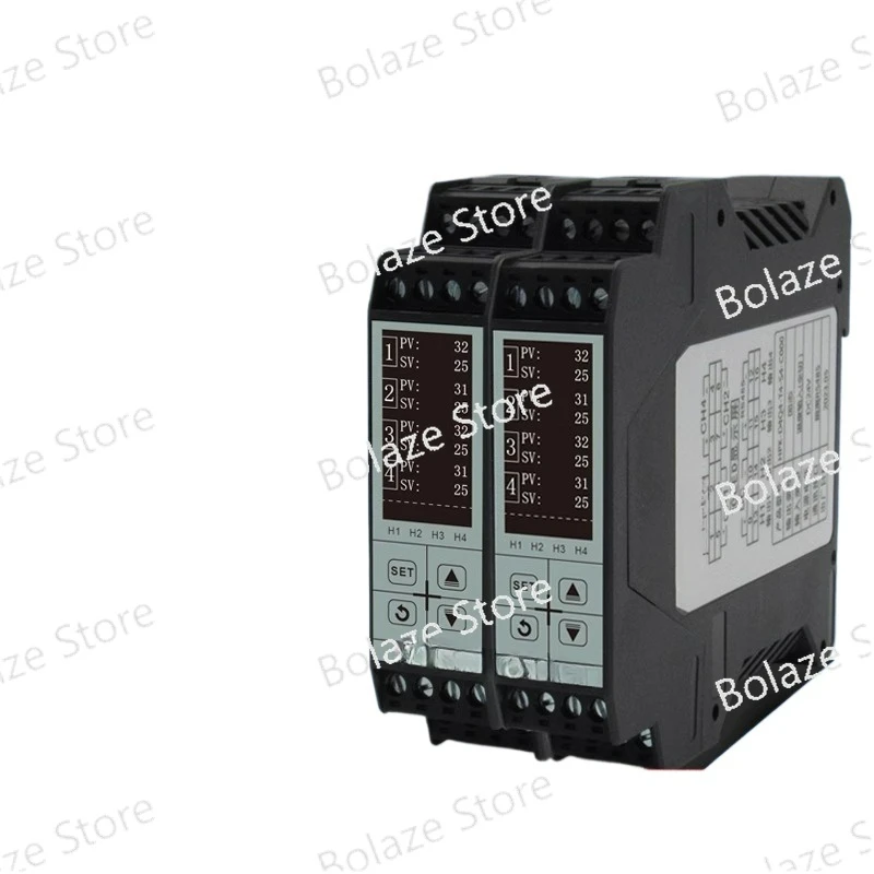 

4-channel Temperature Control Module Guide Rail Intelligent PID Temperature Controller PLC485 Communication Analog Module