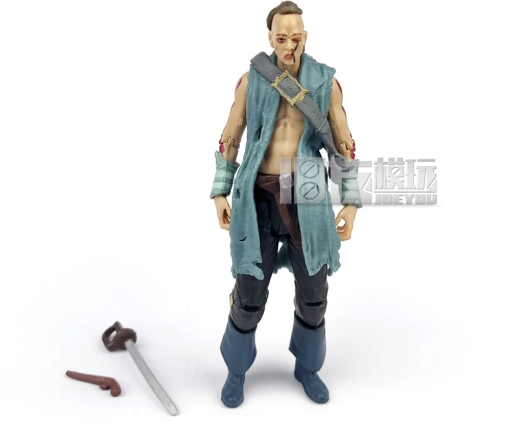 1/18th حوالي 3.75 بوصة ألعاب الدمى القراصنة عمل الشكل جاك المنقولة دمية الشكل اللعب نموذج لجمع المشجعين