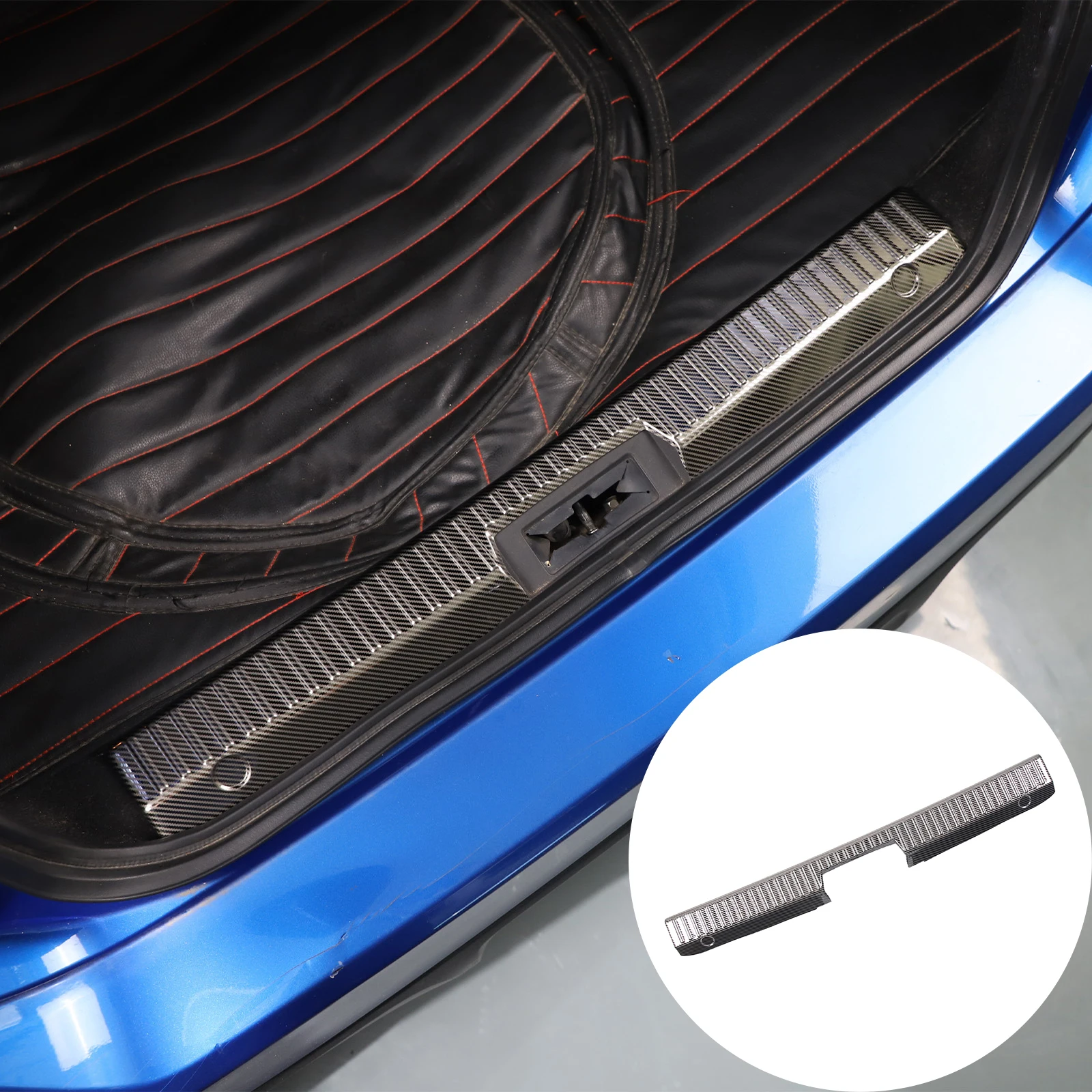 

For Toyota 86/Subaru BRZ 2012-2020 Stainless Steel Car Rear Bumper Inner Trunk Guards Protector Cover Trim Car Accessories