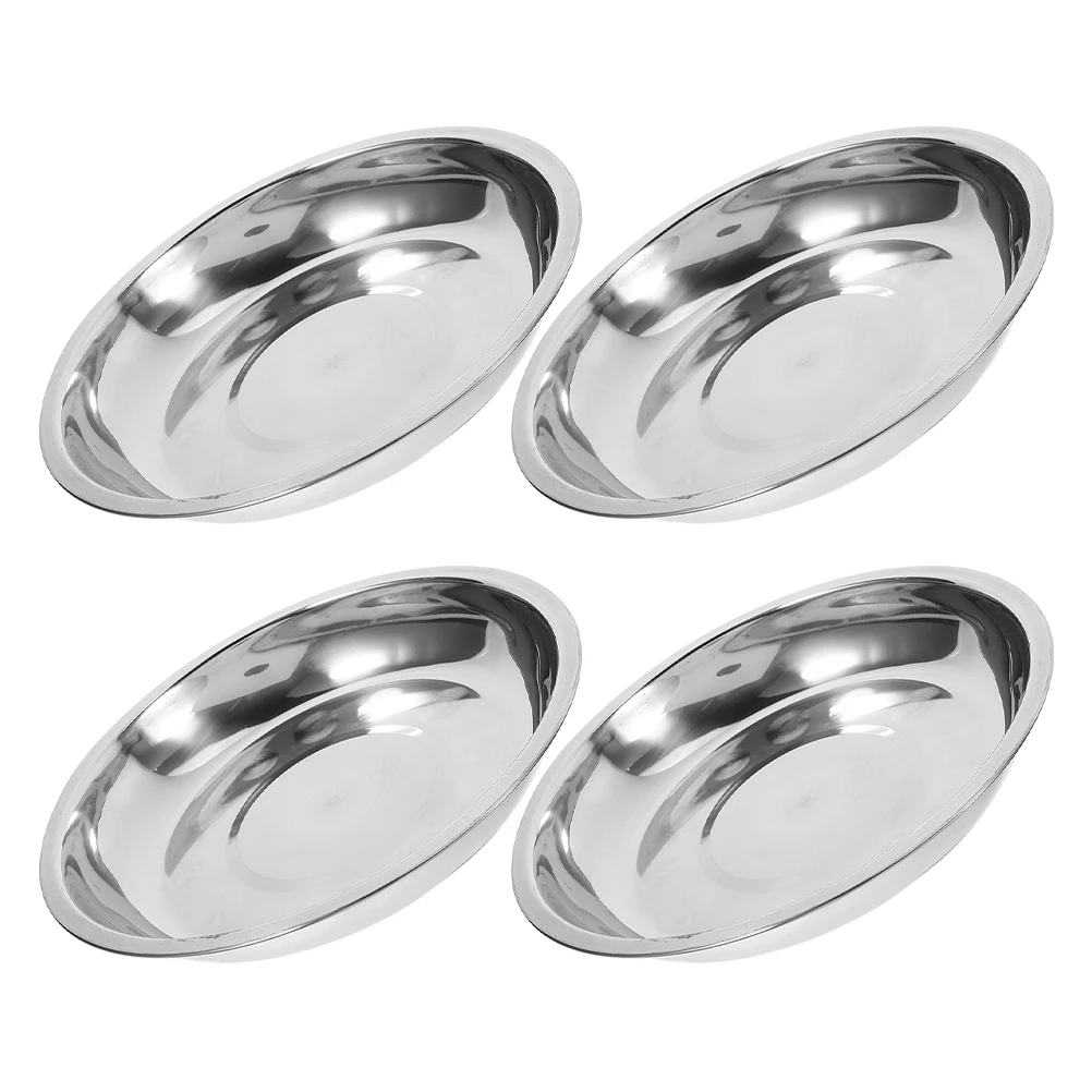 

4 Pcs Stainless Steel Pet Bowl Cat Bowls Double Metal Aluminium Alloy Dog Ceramic
