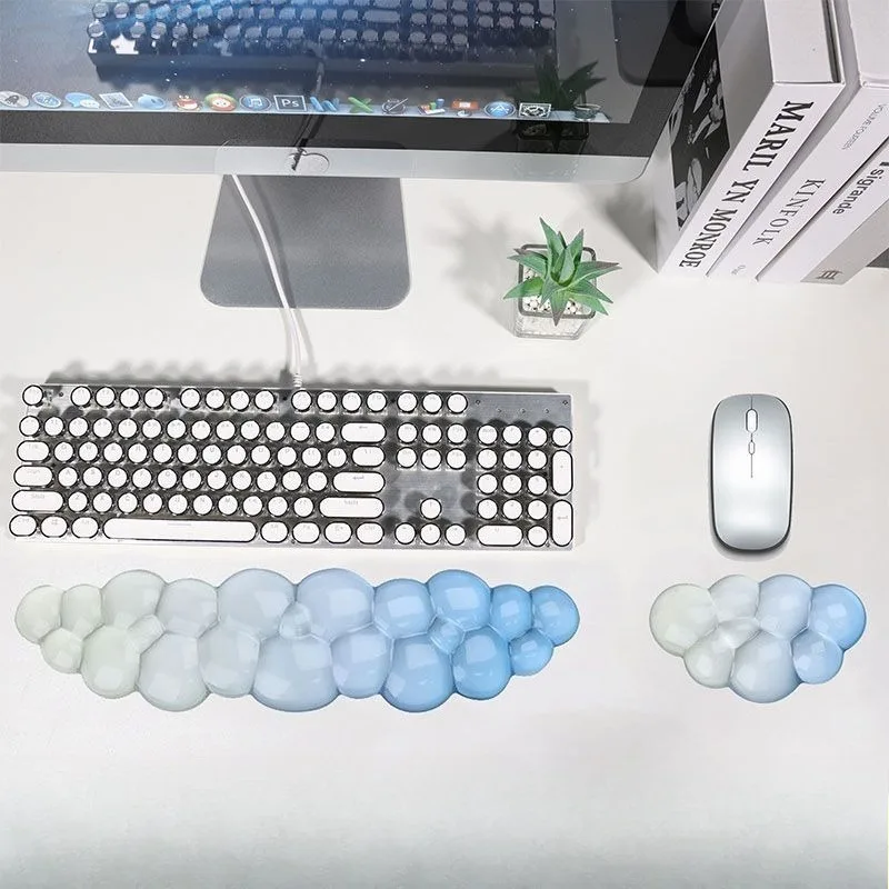 Office cute fresh crystal soft transparent wrist pad