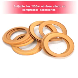 Suitable for 1100w Oil-free Silent Air Compressor Accessories 48 X 68 X 1.0 Mm, 10 Pieces Pump Piston Ring Rubber Insulation